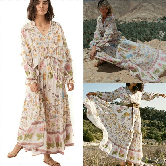 New spell designs wild bloom blouse cream S floral - Picture 5 of 9